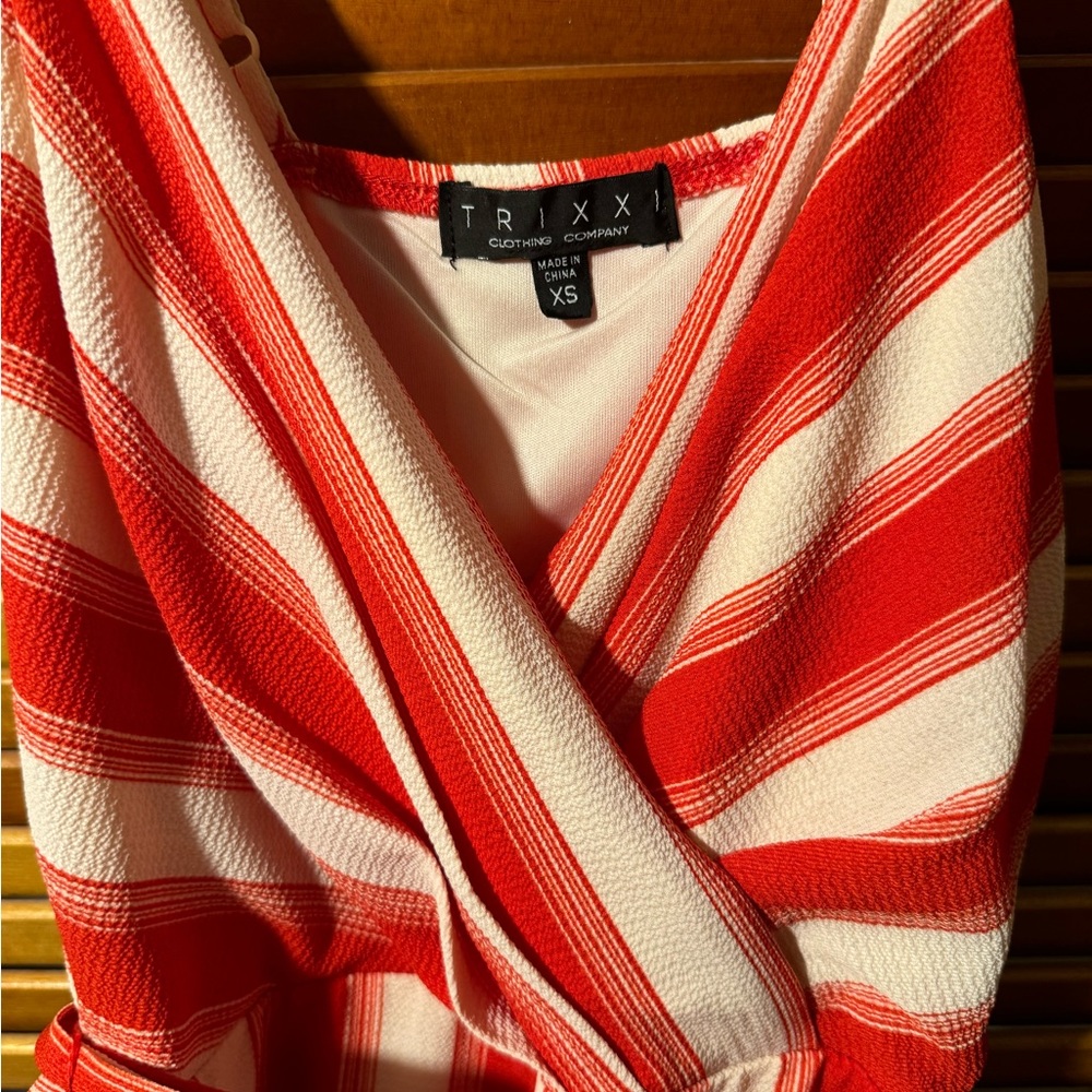 Striped Rompers With Adjustable Spaghetti Straps.… - image 2